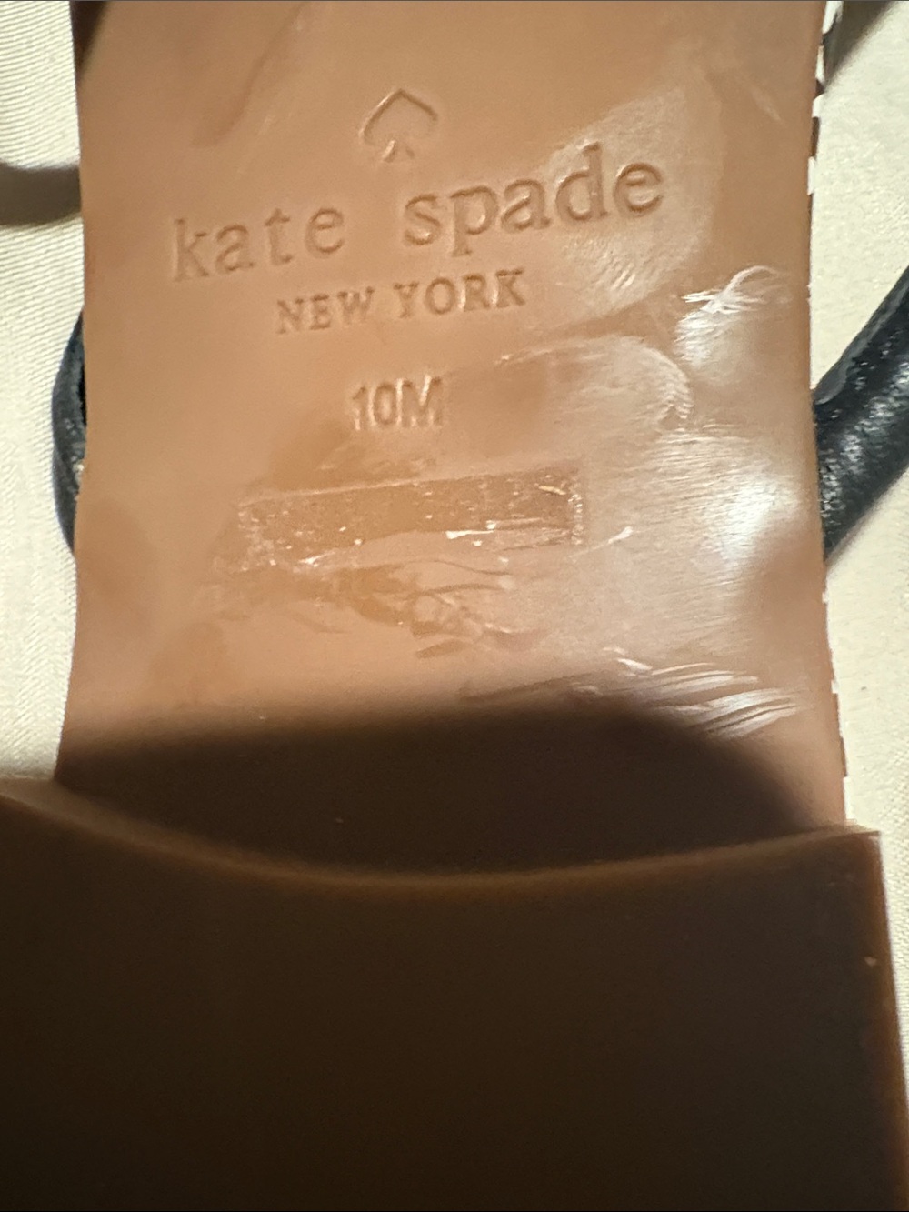 kate spade Black & White Patterned Bow Thong Sandals - Picture 3 of 4